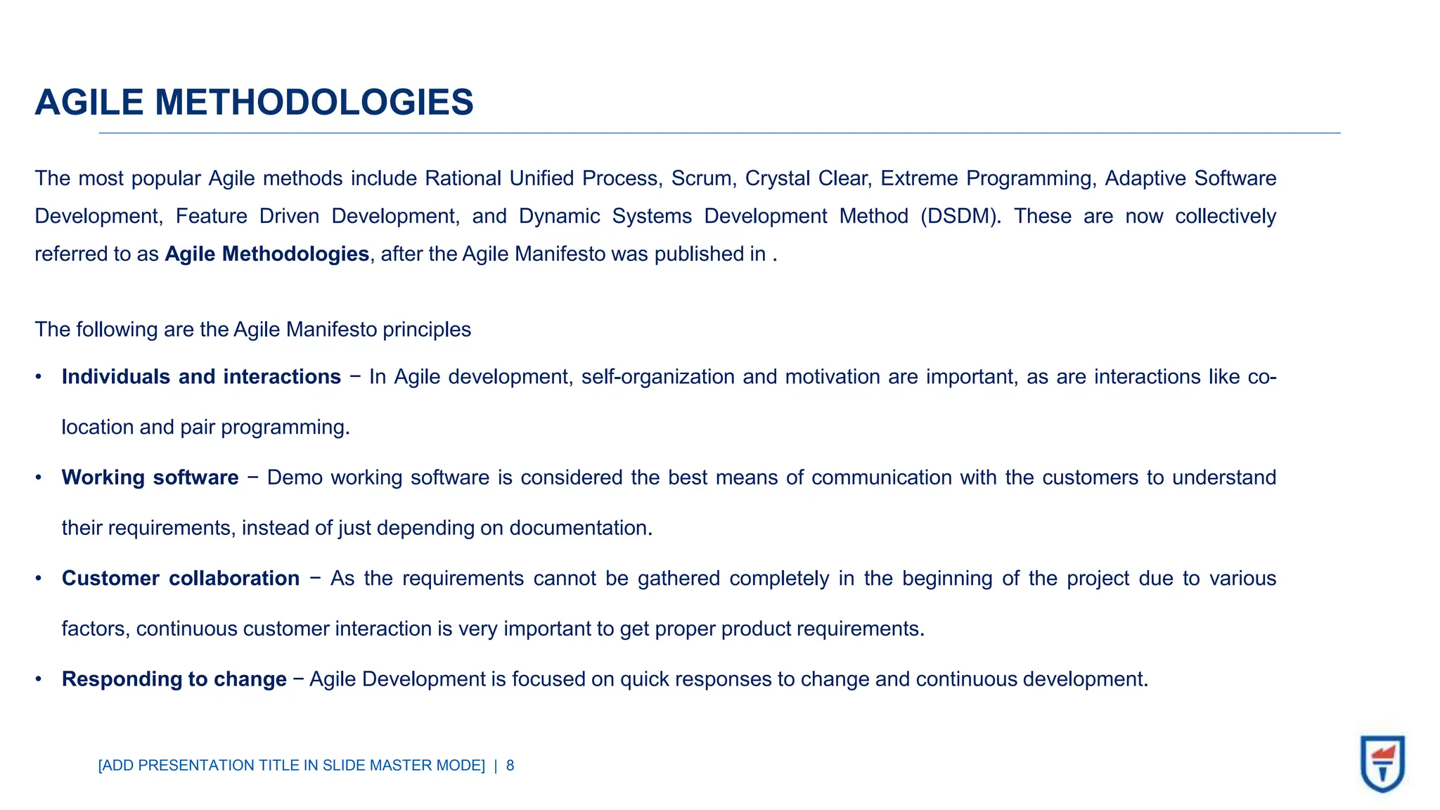 Software Engineering Methodologies (overview) | PPTX | Computer ...