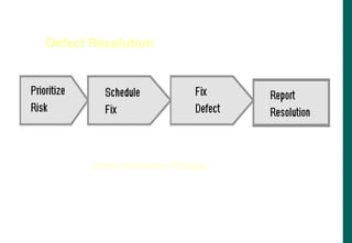 Defect Resolution
Defect Resolution Process
 