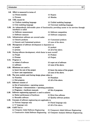 SOFTWARE ENGINEERING Software Engineering (3rd Edition) by K.K. Aggarwal & Yogesh Singh