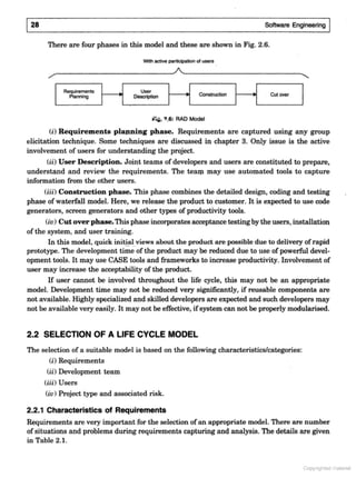 SOFTWARE ENGINEERING Software Engineering (3rd Edition) by K.K. Aggarwal & Yogesh Singh