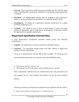 Software Engineering CS-504 Handouts | PDF