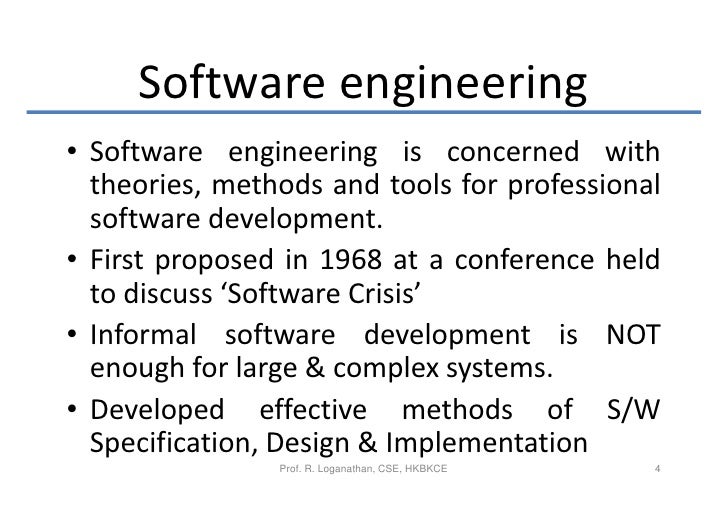 Software engineering introduction