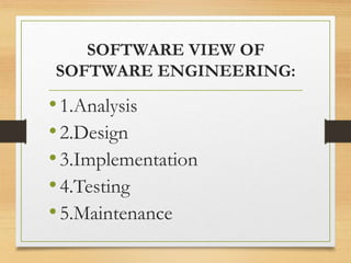 Software engineering | PPTX