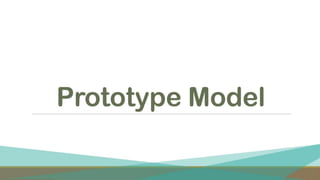 software development life cycle and SDLC Models - waterfall,prototype,iterative,evolutionary Development Models