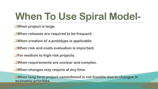 software development life cycle and SDLC Models - waterfall,prototype,iterative,evolutionary Development Models