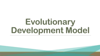 software development life cycle and SDLC Models - waterfall,prototype,iterative,evolutionary Development Models