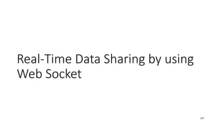 Real-Time Data Sharing by using
Web Socket
187
 