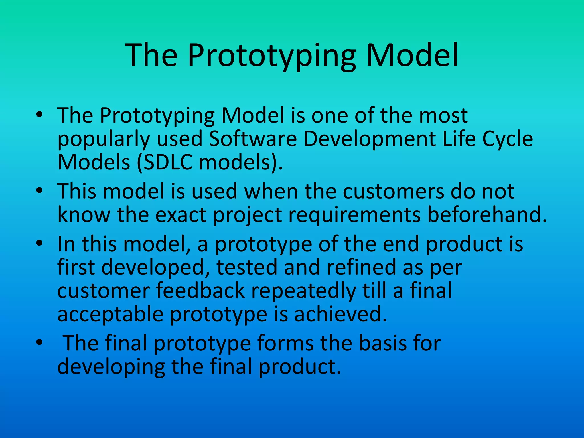 Software engineering 7 prototype model | PPT