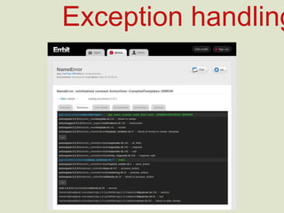 Exception handling
 