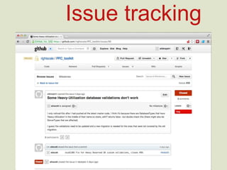 Issue tracking
 