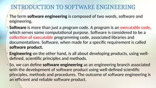 Comprehensive Introduction to Software Engineering Principles and ...