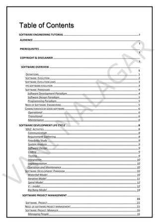 Software Development Disclaimer Notes Software Engineering Digital Notes | PPTX