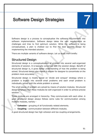 Software Design Strategy Tutorial Point Software Engineering Digital Notes | PPTX