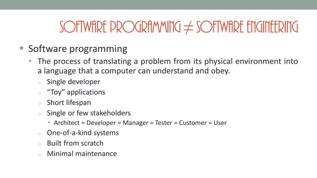 Software Engineering - Basics