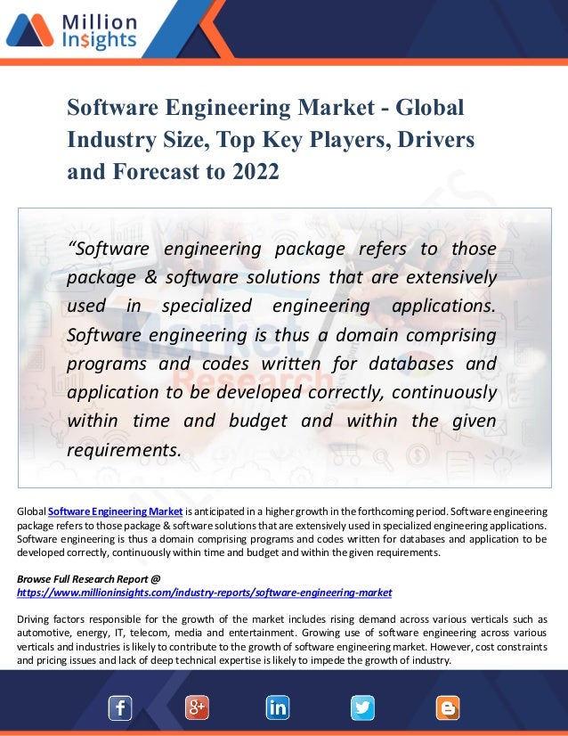 Software Engineering Industry 2022 Global Market Growth Trends Sh Trends In Engineering 2022