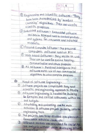Software Engineering Notes - Unit 1.pdf