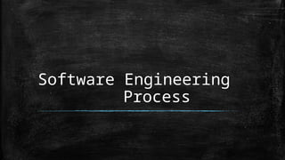 Software Engineering Process Models important | PPT