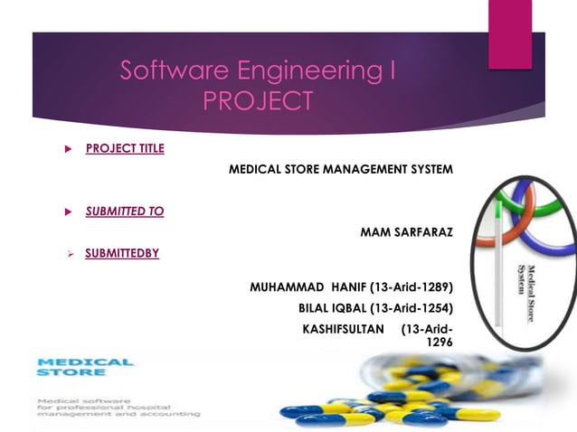 Medical Store Management System Software Engineering Project | PPTX ...
