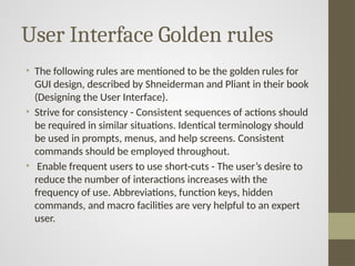 Gui Rules Software design strategies in Software engineering | PPTX