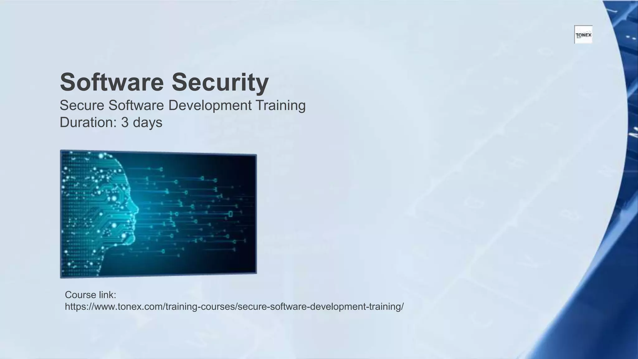 Tonex "Software Engineering Training" Top 5 Courses For Cybersecurity ...