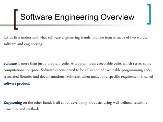 Software engineering tutorial | PPTX