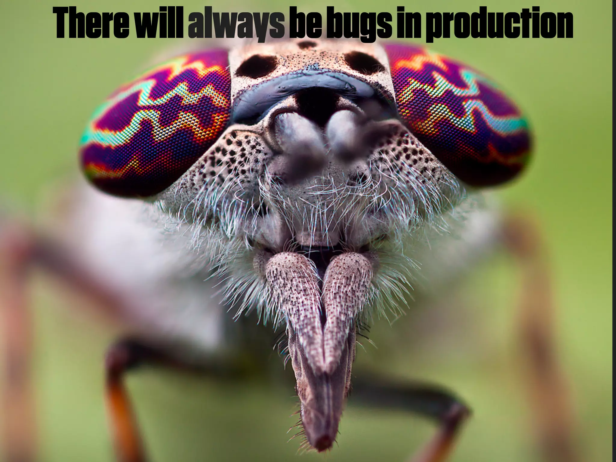 There will always be bugs in production
 