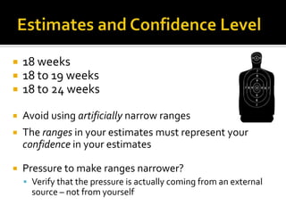 Ensuring Ranges Off Software Estimation - part 1 of 2 | PPTX