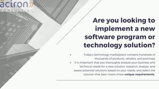 Software Evaluation and Selection Processing | PDF