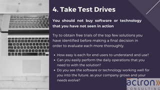 Software Evaluation and Selection Processing | PDF