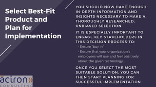 Software Evaluation and Selection Processing | PDF