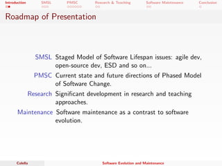 Software evolution and maintenance | PDF