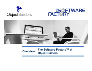 The Software Factory™ at
Overview:
          ObjectBuilders
 