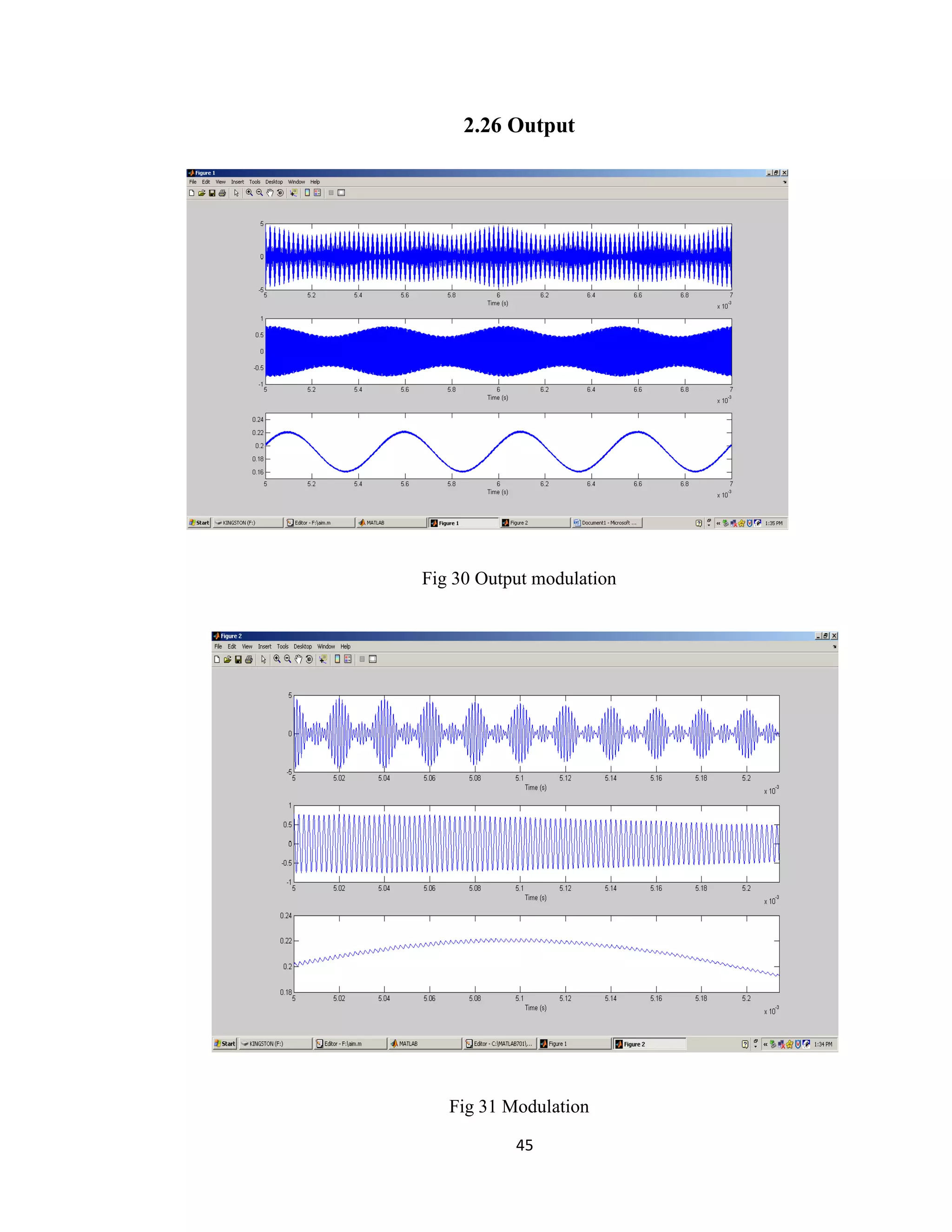 45 2.26 Output Fig 30 Output modulation Fig 31 Modulation 