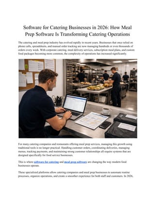 10 best catering software reviewed in 2026 Images High... Software for Catering Businesses in 2026_ How Meal Prep Software Is ...