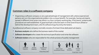 Software house organization | PPTX