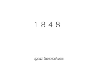 1 8 4 8
Ignaz Semmelweis
 