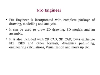 Software important to learn in mechanical engineering | PPT