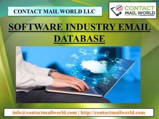 CONTACT MAIL WORLD LLC
info@contactmailworld.com | http://contactmailworld.com
 