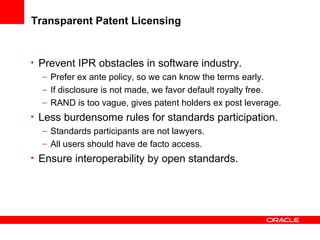 Software Industry Equals Open Standards
