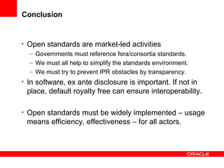 Software Industry Equals Open Standards