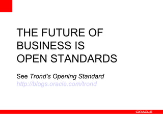 Software Industry Equals Open Standards