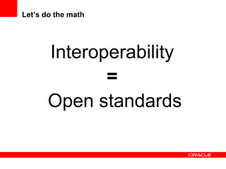 Software Industry Equals Open Standards