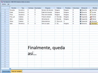 Finalmente, queda
así…
 