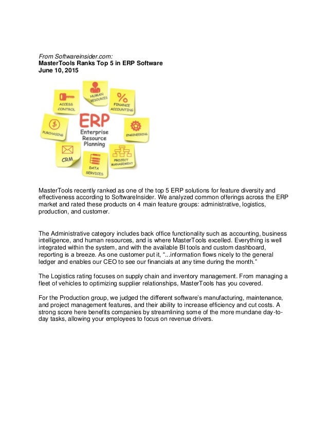 master tools erp MasterTools ERP Scores Well in ERP Functionality Comparison master tools erp MasterTools ERP Scores Well in ERP Functionality Comparison