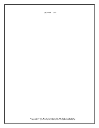 (a) Lavel 1 DFD




Prepared By Mr. Neelamani Samal & Mr. Satyabrata Sahu
 