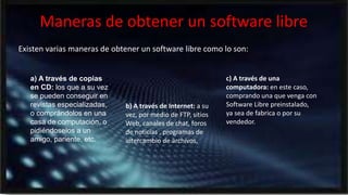 Software libre o free software
