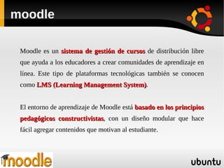 Contenidos Educativos sobre Software Libre