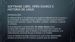 Software libre, open source e historia de linux | PPSX
