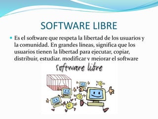 Software libre open source y historia de linux | PPTX