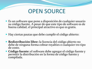 Software libre open source y historia de linux | PPTX